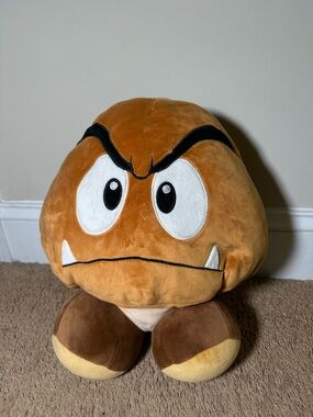 Club Mocchi-Mocchi Goomba Large Plush 16" Nintendo Super Mario Series Tomy
